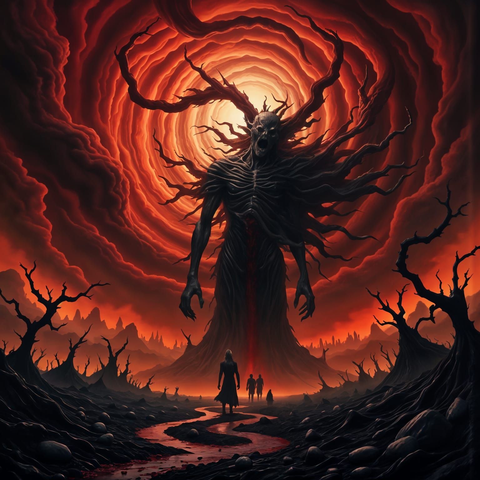 Surreal Post-Apocalyptic Horror Landscape in Hyperrealistic ...