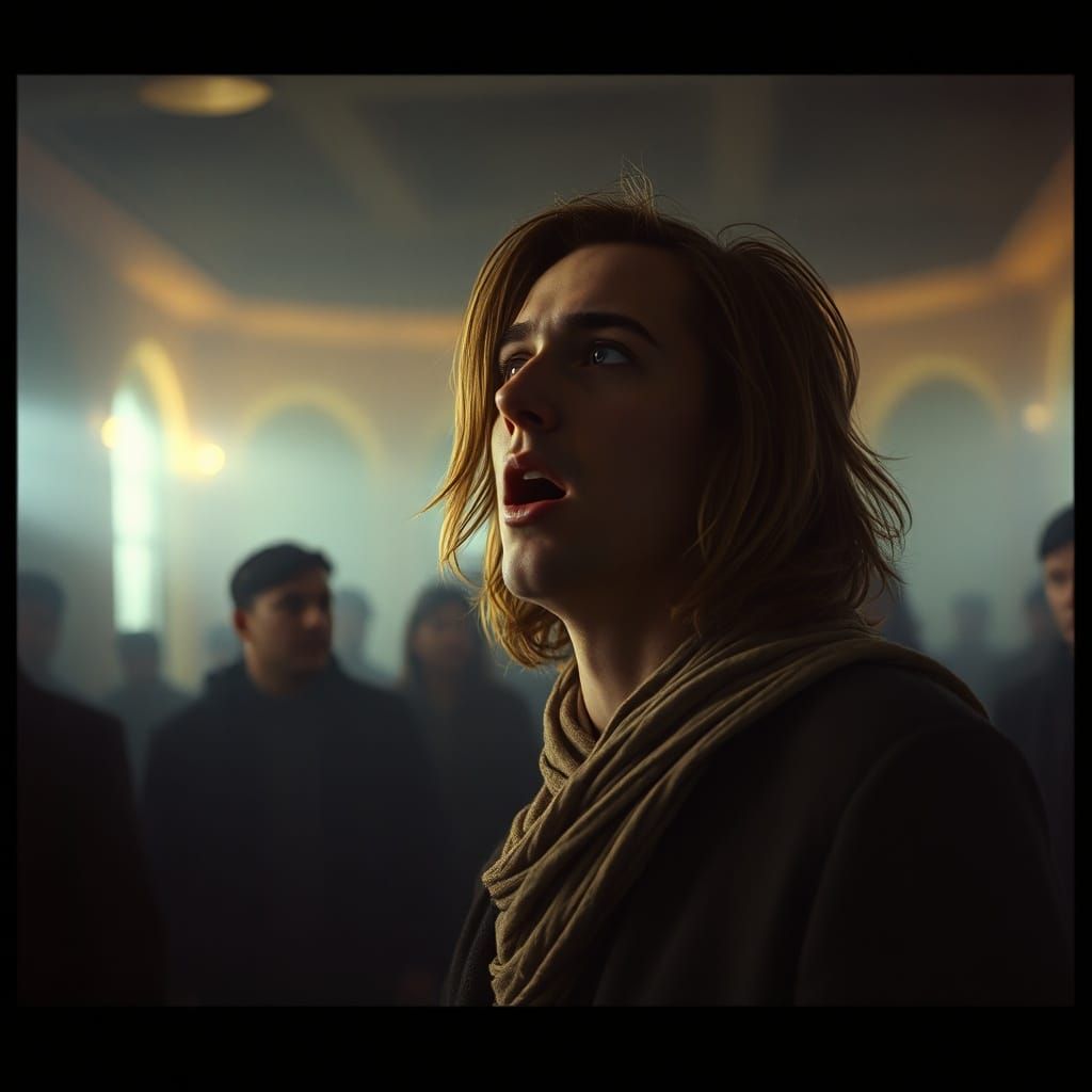 Epic Cinematic Surprise Captured in 35mm Film Style