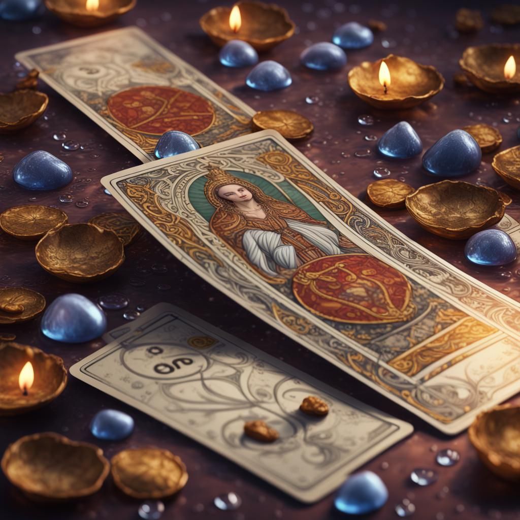 Tarot Cards Depicting Wealth, Health, and a Healthy Heart