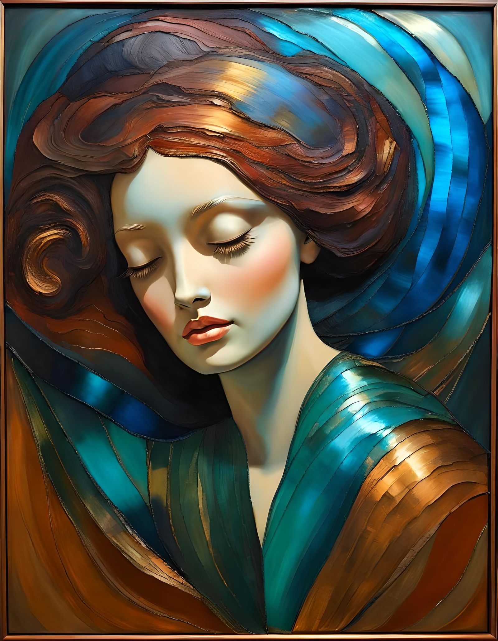 Surreal Liquified Muslin in Expressive Vintage Style