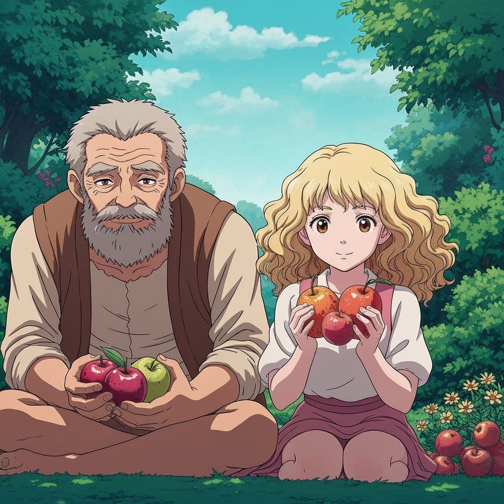 Serene Garden Scene in Ghibli-Trigger Style