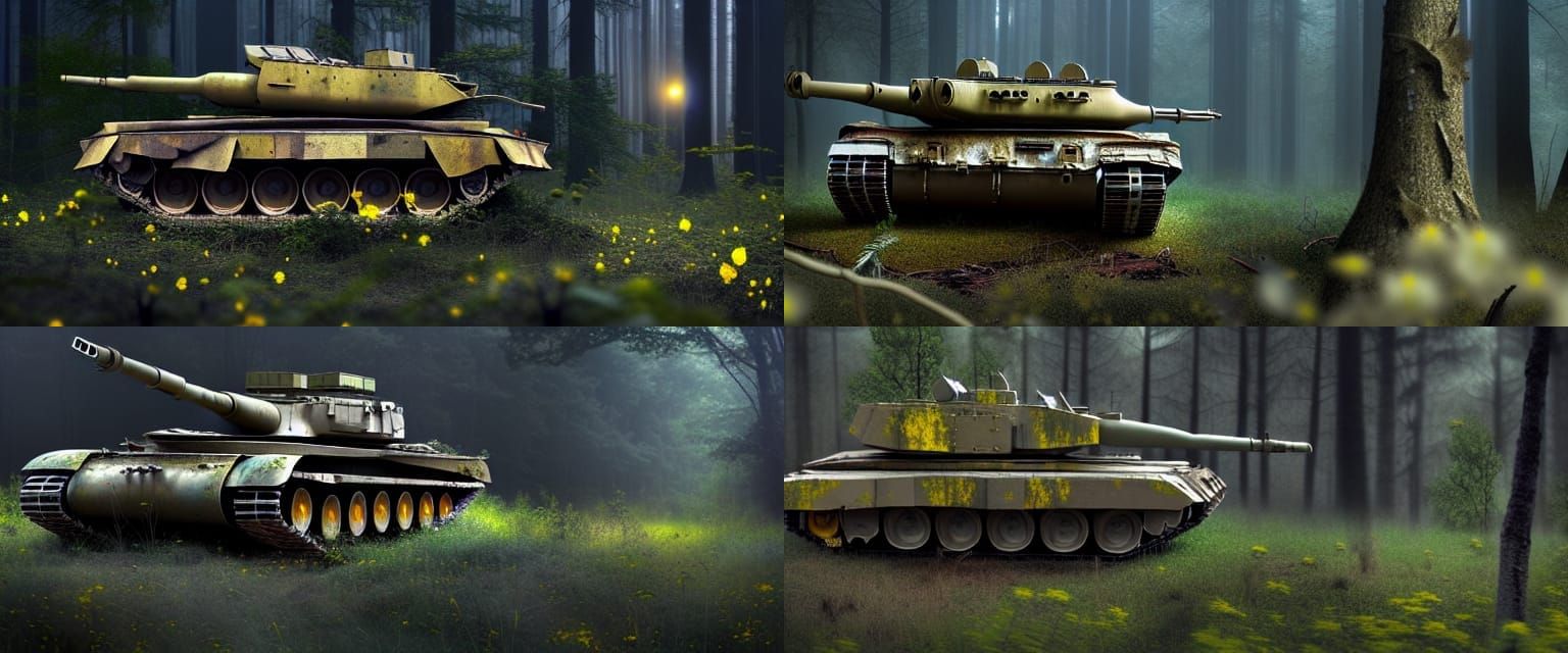 "Abandoned M1A2 Abrams