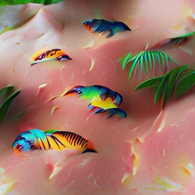 Colorful Tropical Fish Swimming in Clear Water