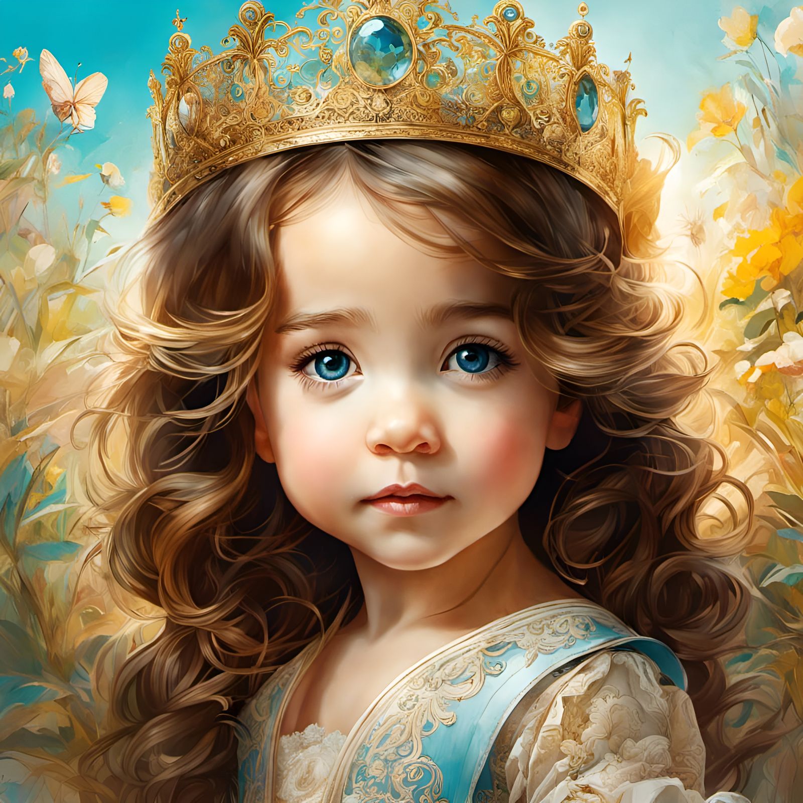 Chibi Baby Princess Kate Portrait