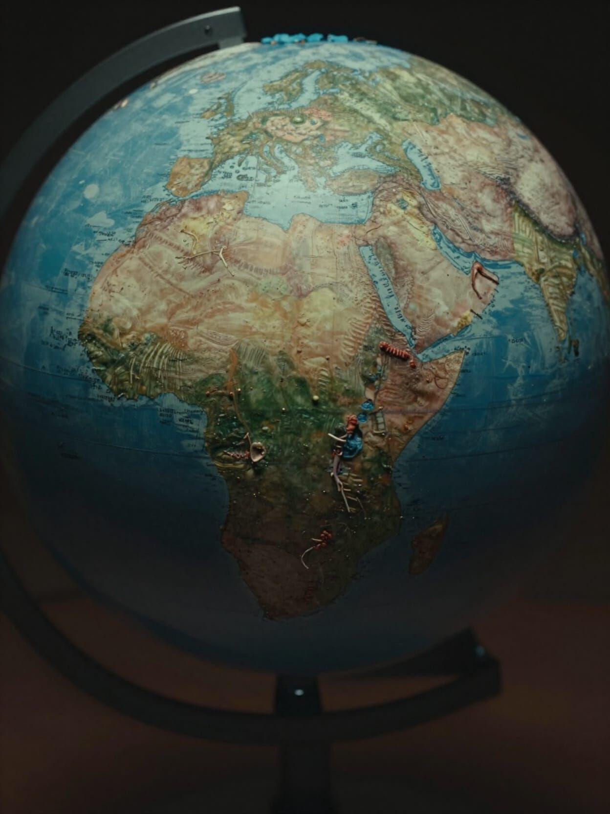 Realistic Human Skin Globe with Veins