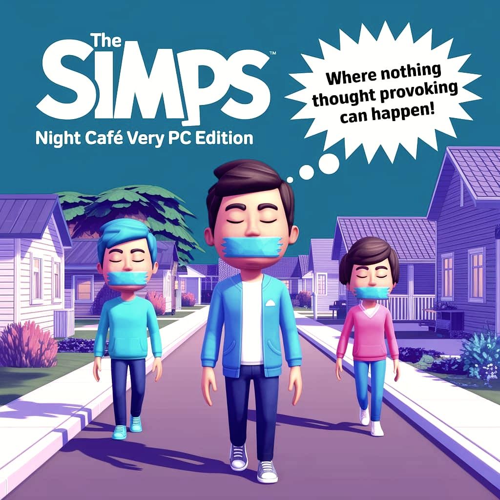 The SIMPS: Night Cafe Very PC Edition Game Cover