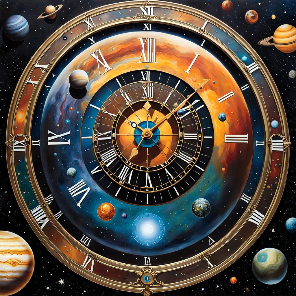 Clockwork Cosmos: A Gemstone-Studded Solar System