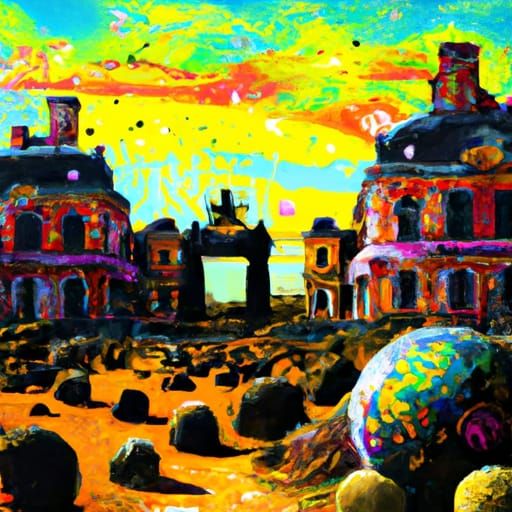 Marie Antoinette's Orangerie on Jupiter: Graffiti Art