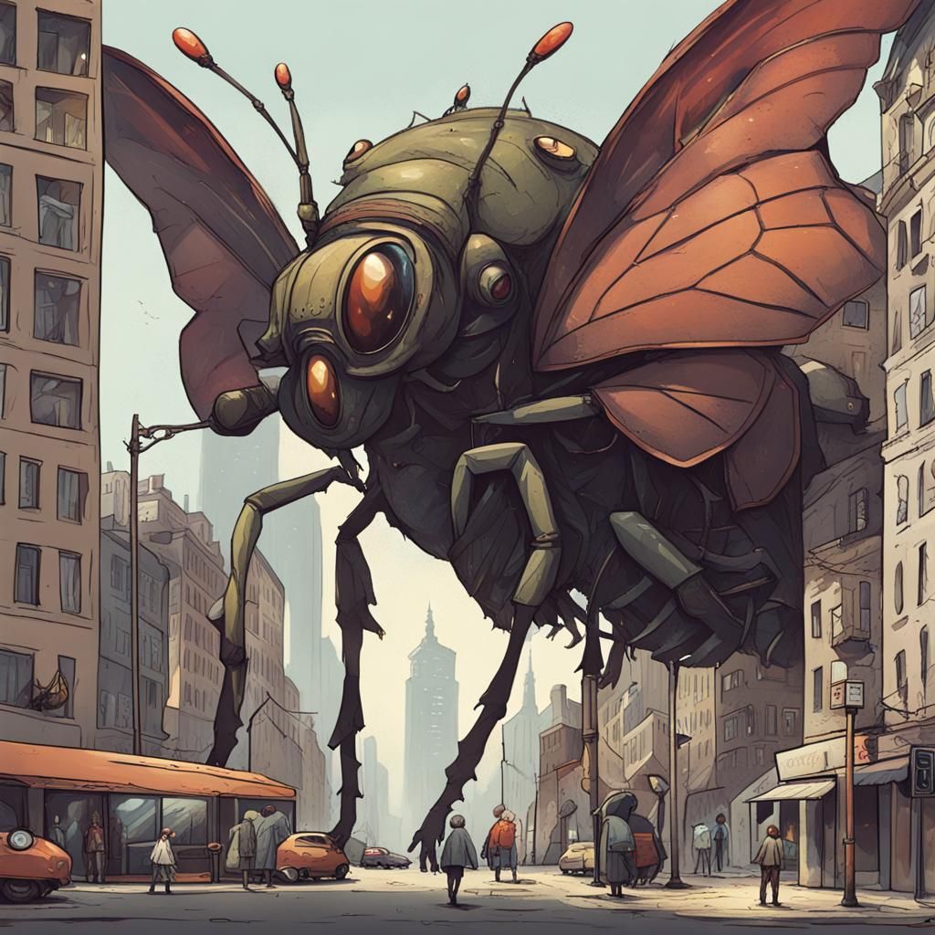 Gigantic Insect Monsters Invade City