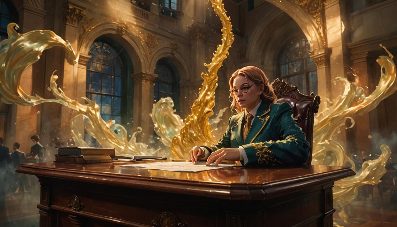 Golden Lawyer: A Morphing Metal Masterpiece