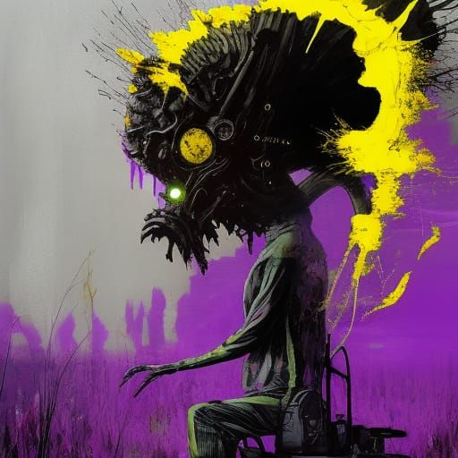 Terrifying Abomination in Horror Speedpaint Style