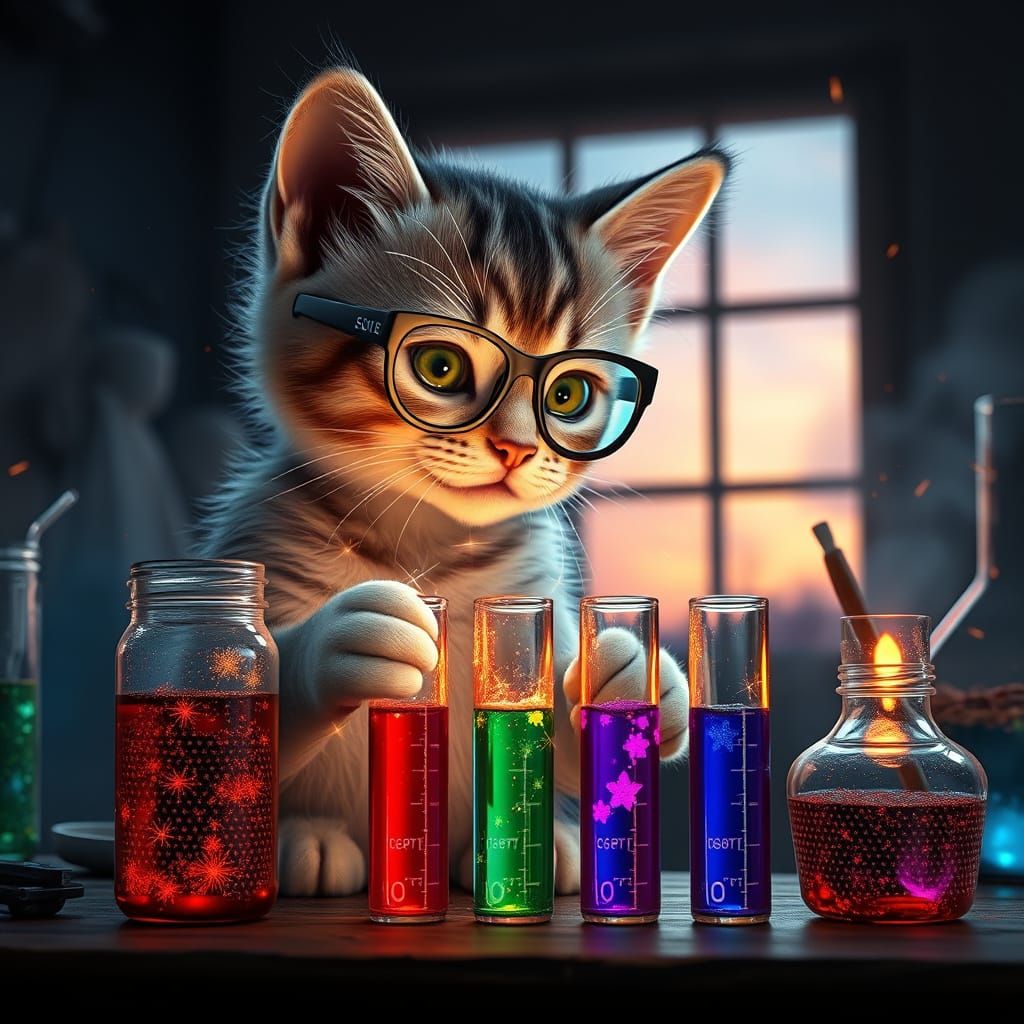 Chemical Wizard in a Sunset Laboratory