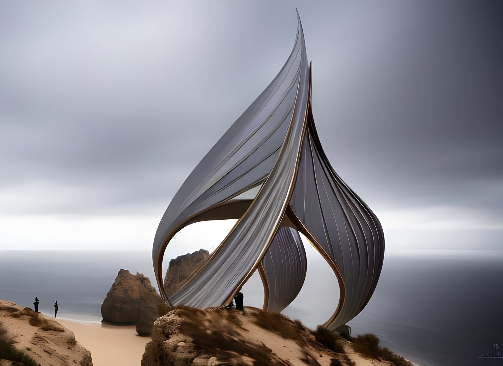 Architectural Masterpiece in Digital Art Style