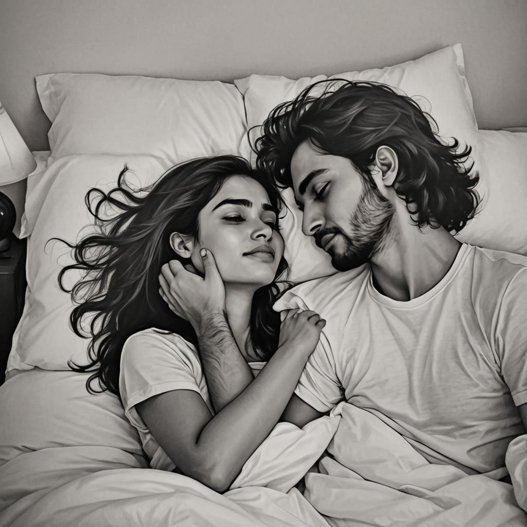 Detailed Matte Painting of Love and Longing