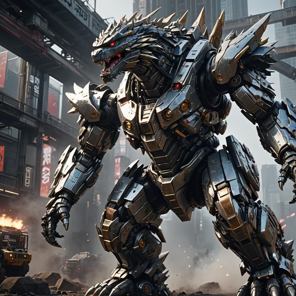 Cinematic Mecha Godzilla Rendered in Unreal Engine 5
