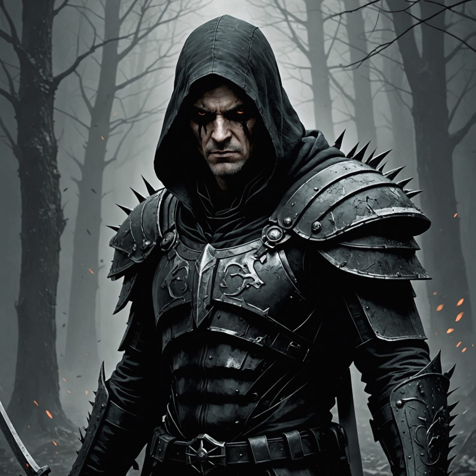 Grimdark Mixed Media Art