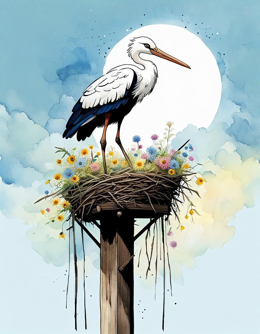 Stork nest