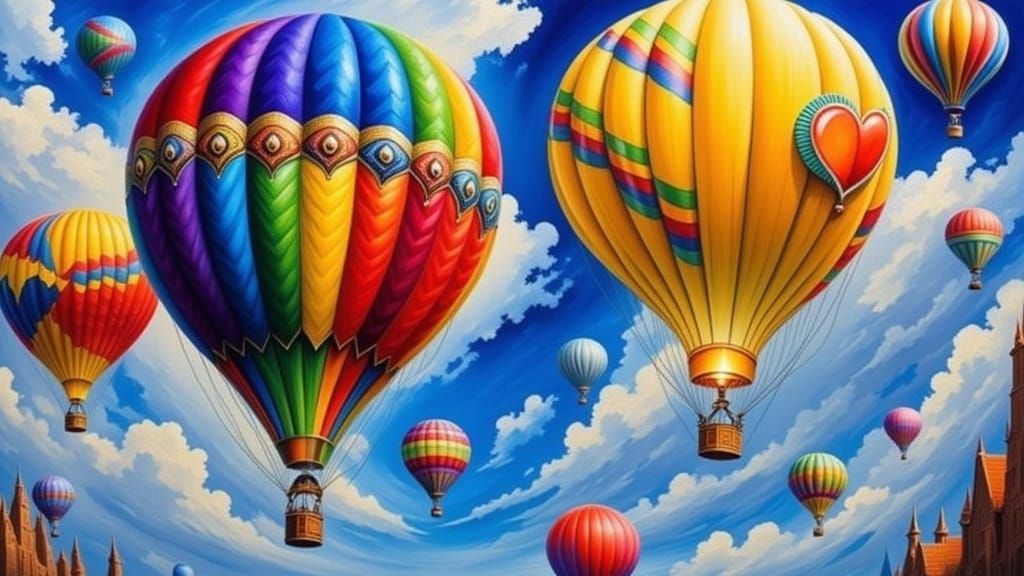 Vibrant Flux Landscape in Cyberpunk Impasto Style