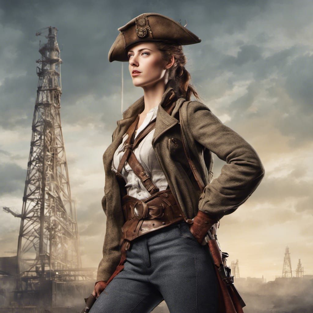 Female Minuteman in Industrial Age Detail