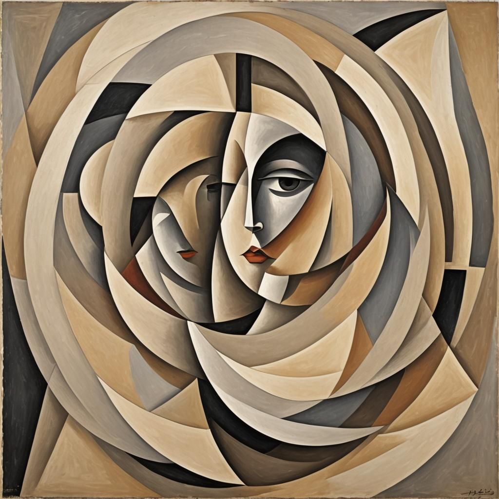 Minimalist Ovals in Beige, Grey, and Taupe