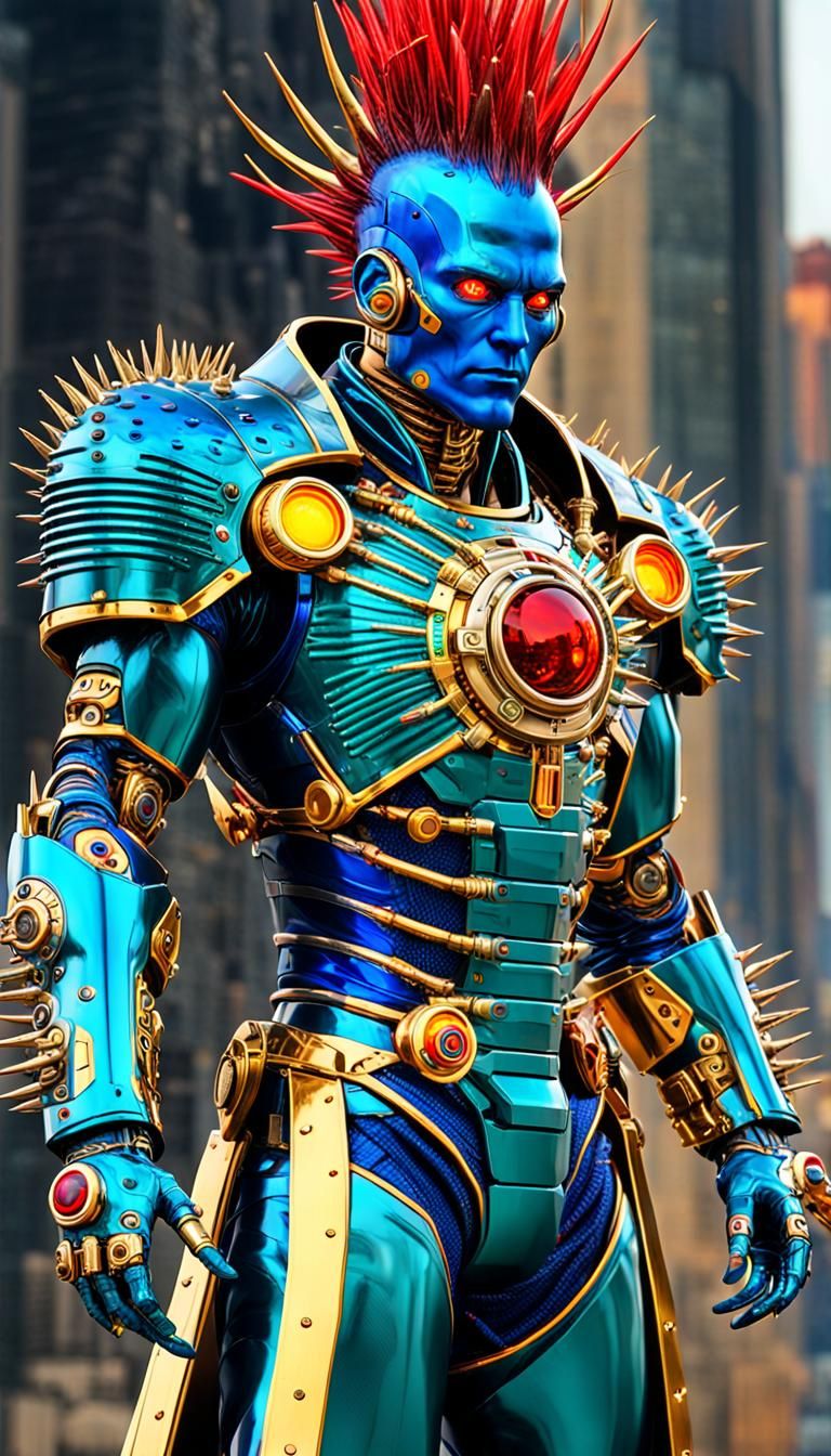 Made-up Video Game Character Sci-fi Supervillain "Spike"