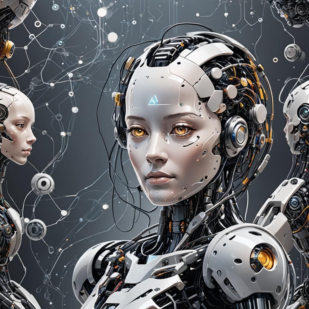 AI & Proud Graphic in Simple Style