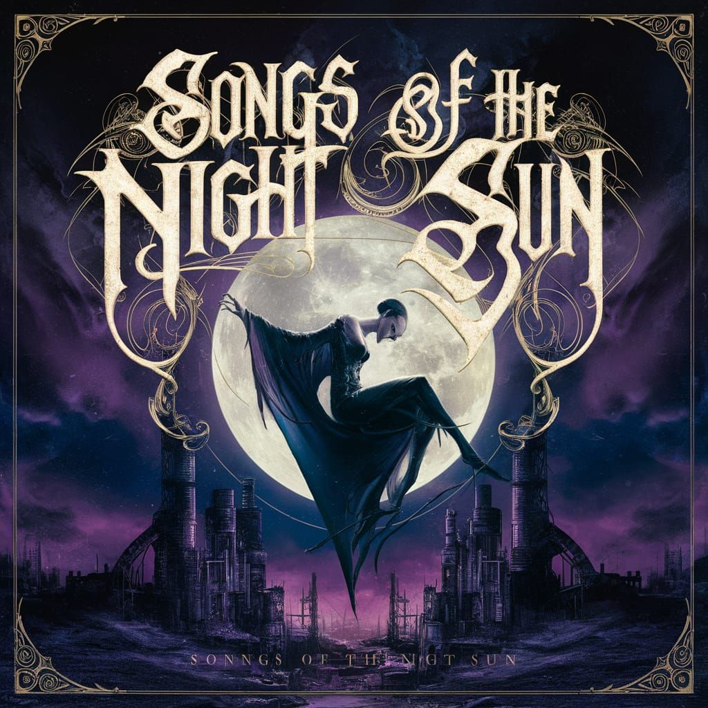 Gothic Punk Album Cover: Songs of the Night Sun