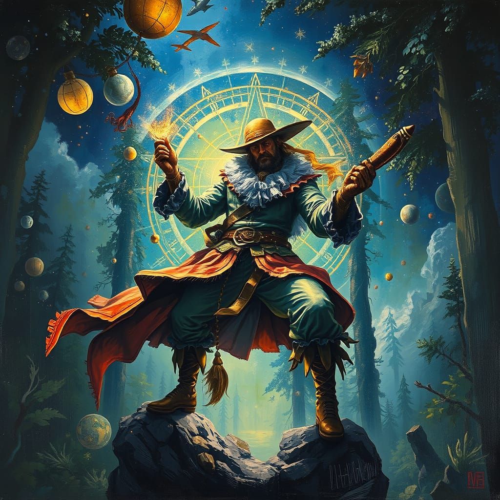 A Swashbuckling Explorer Lost in a Galactic Enchanted Forest