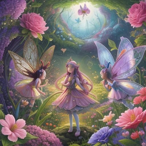 Fairies and Flowers in Storybook Illustration