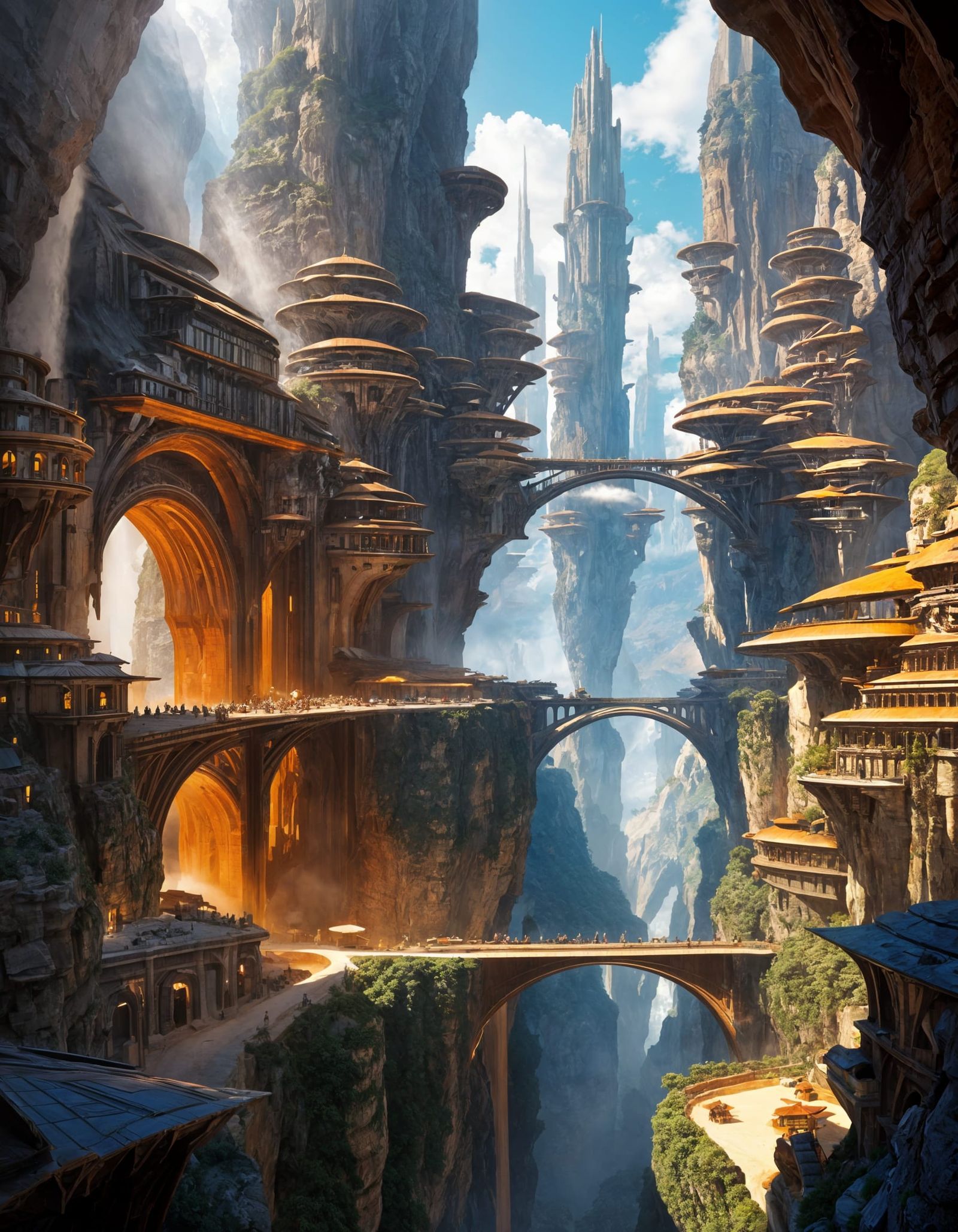 Ethereal Canyon Metropolis Unveils Futuristic Secrets