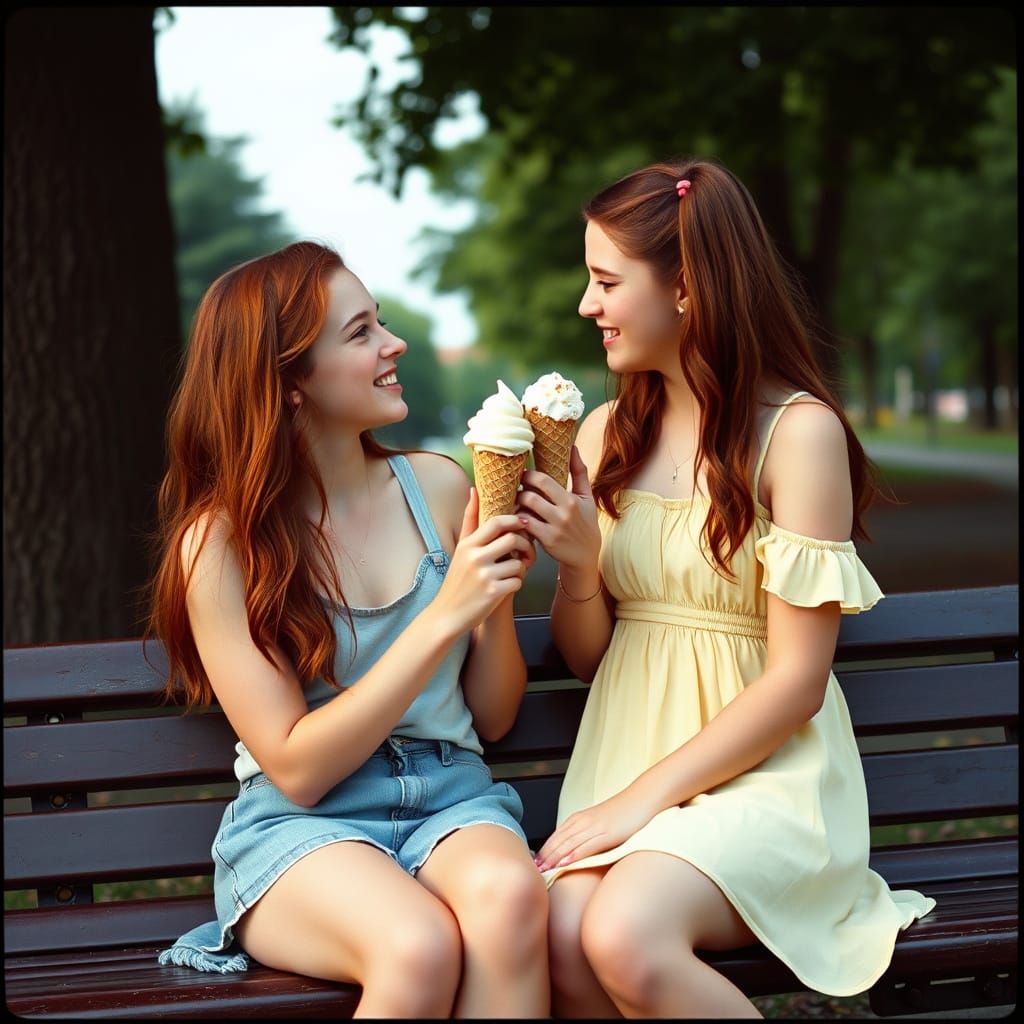 Woman Looks Lovingly at Crossdressing Teenage Boyfriend in C...