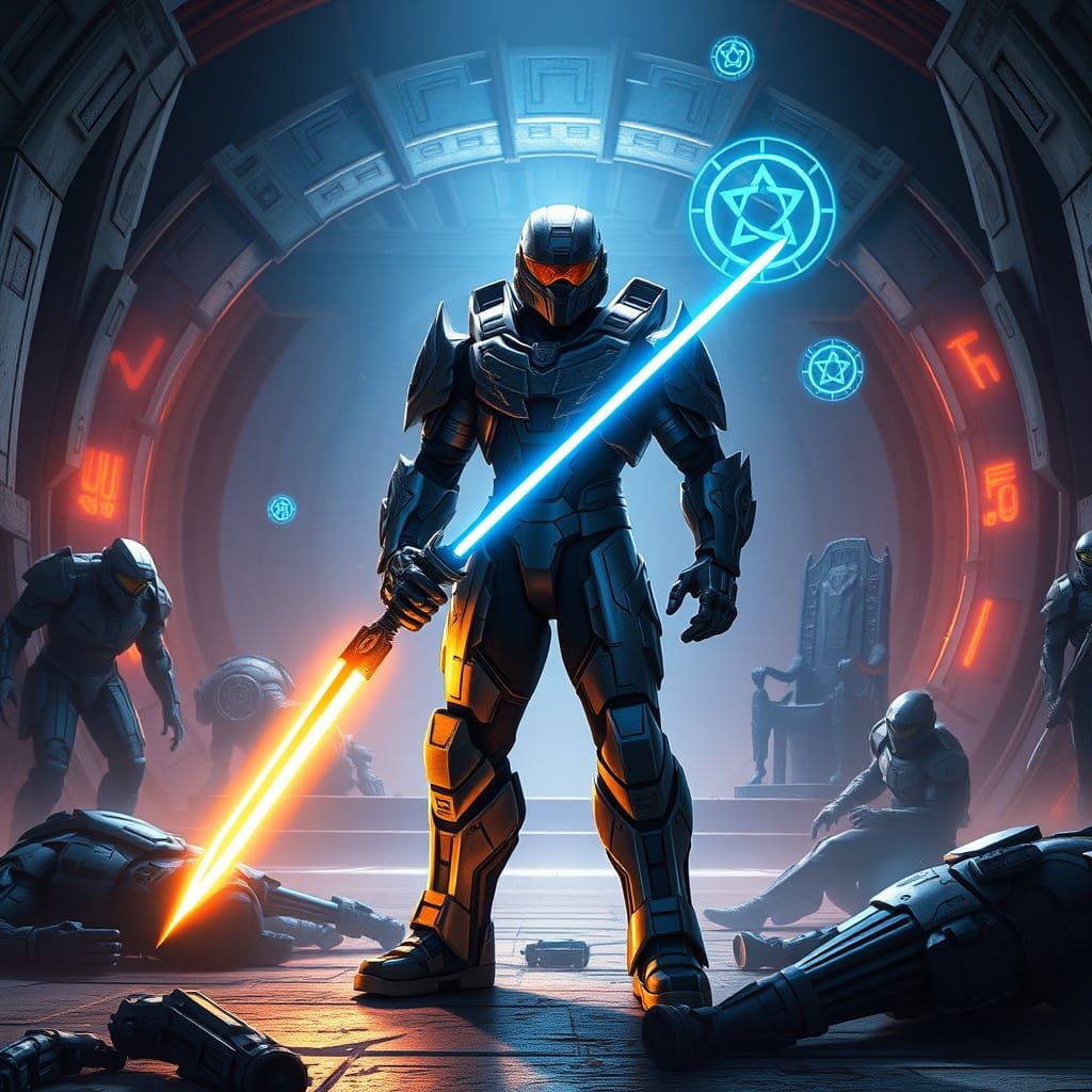 The Arbiter on a Broken Halo Ring