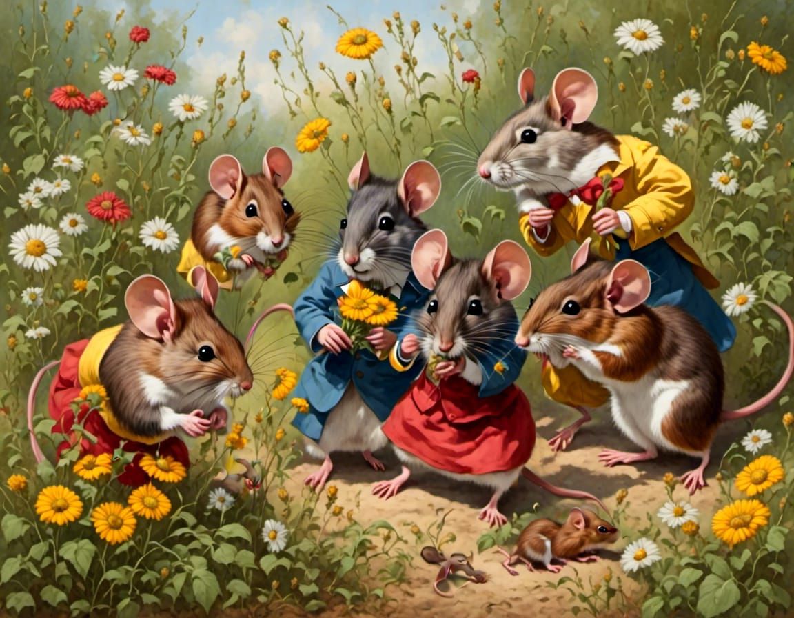 jolly rats having a jig