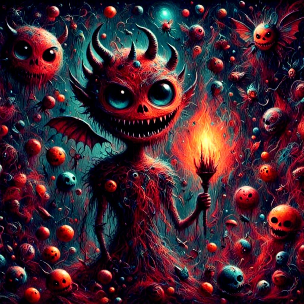 Crayon Style Image of a Somnambulist