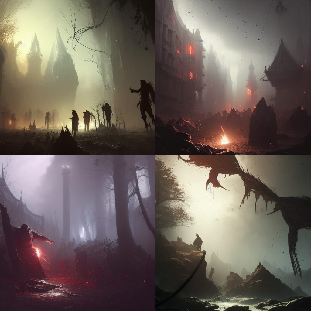 Obesity: Dark Fantasy Concept Art in 8K Resolution