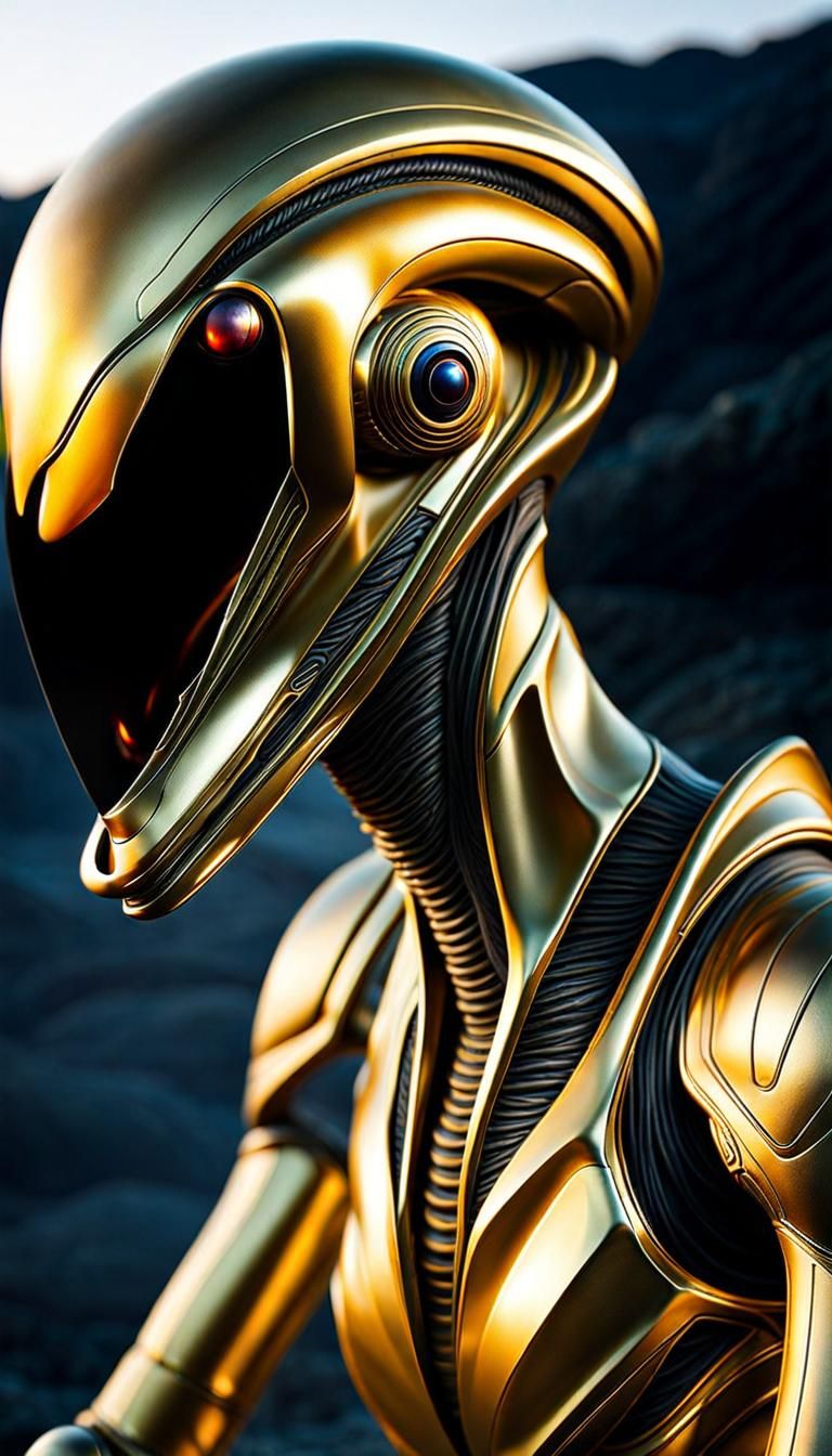 Photorealistic Space Alien: AI's Vision of Beauty