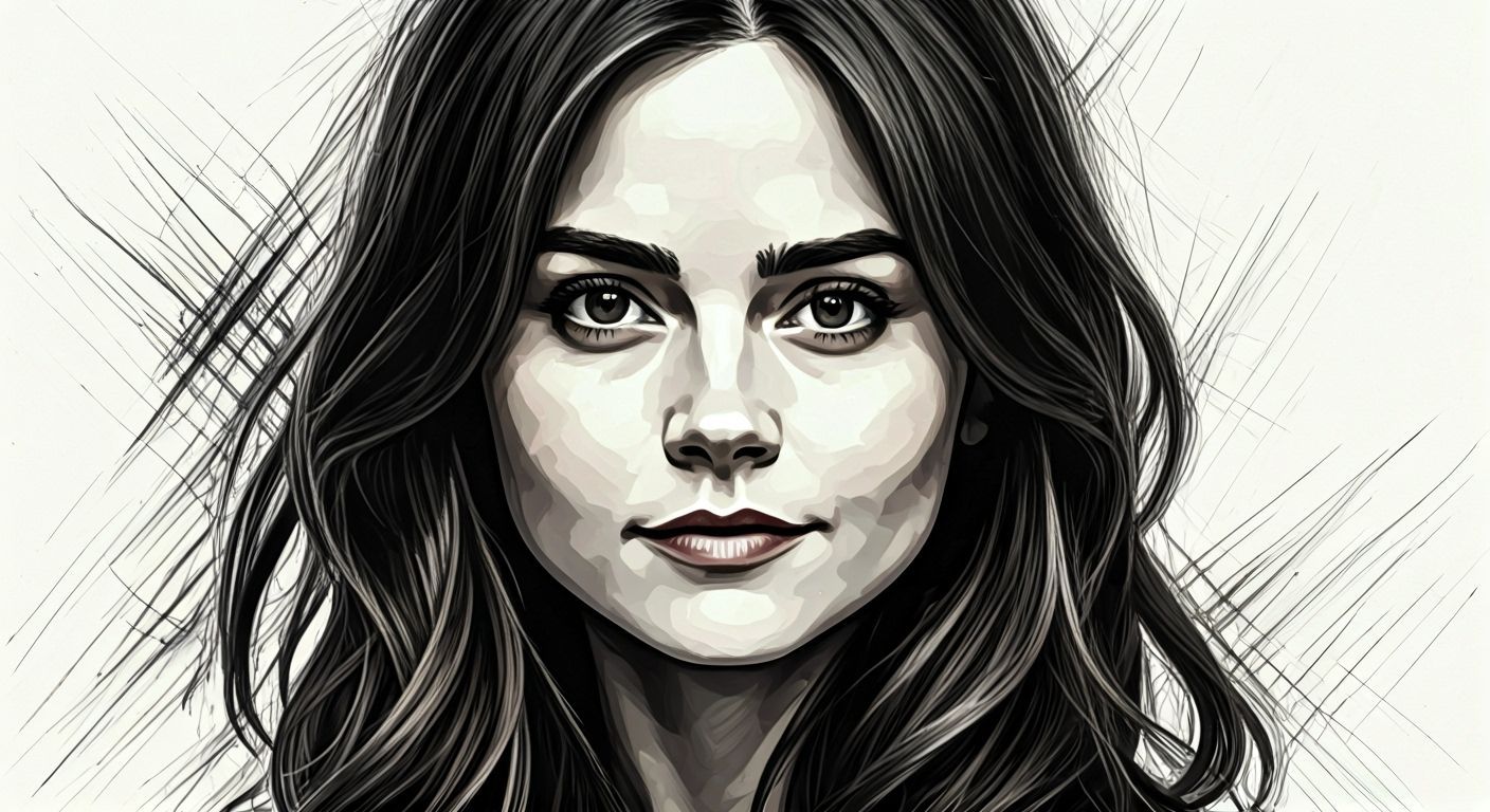 Jenna Coleman As Clara Oswald Abstract Portrait