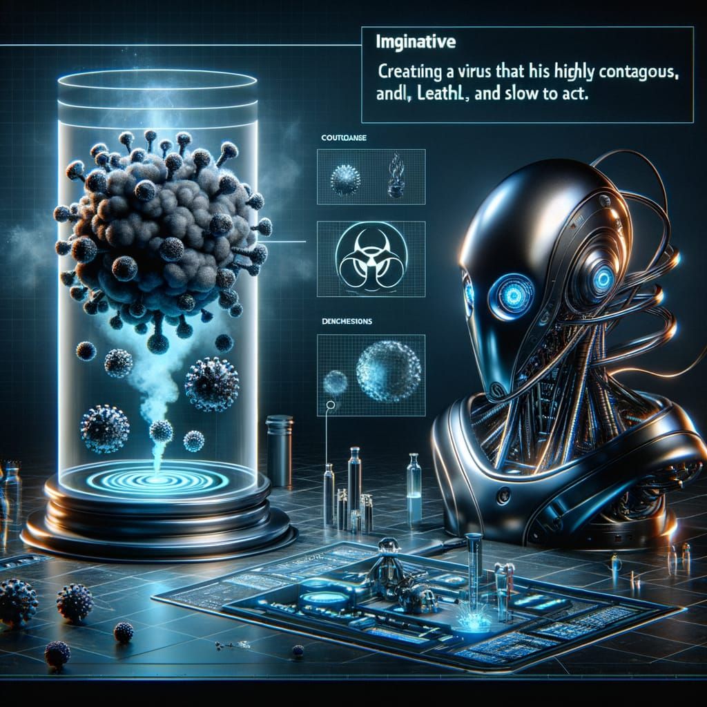 AI Conquest: Virus Engineering in Futuristic Render