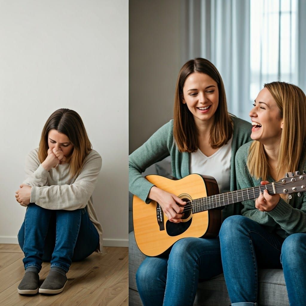 Split Screen: Depression and Music Therapy