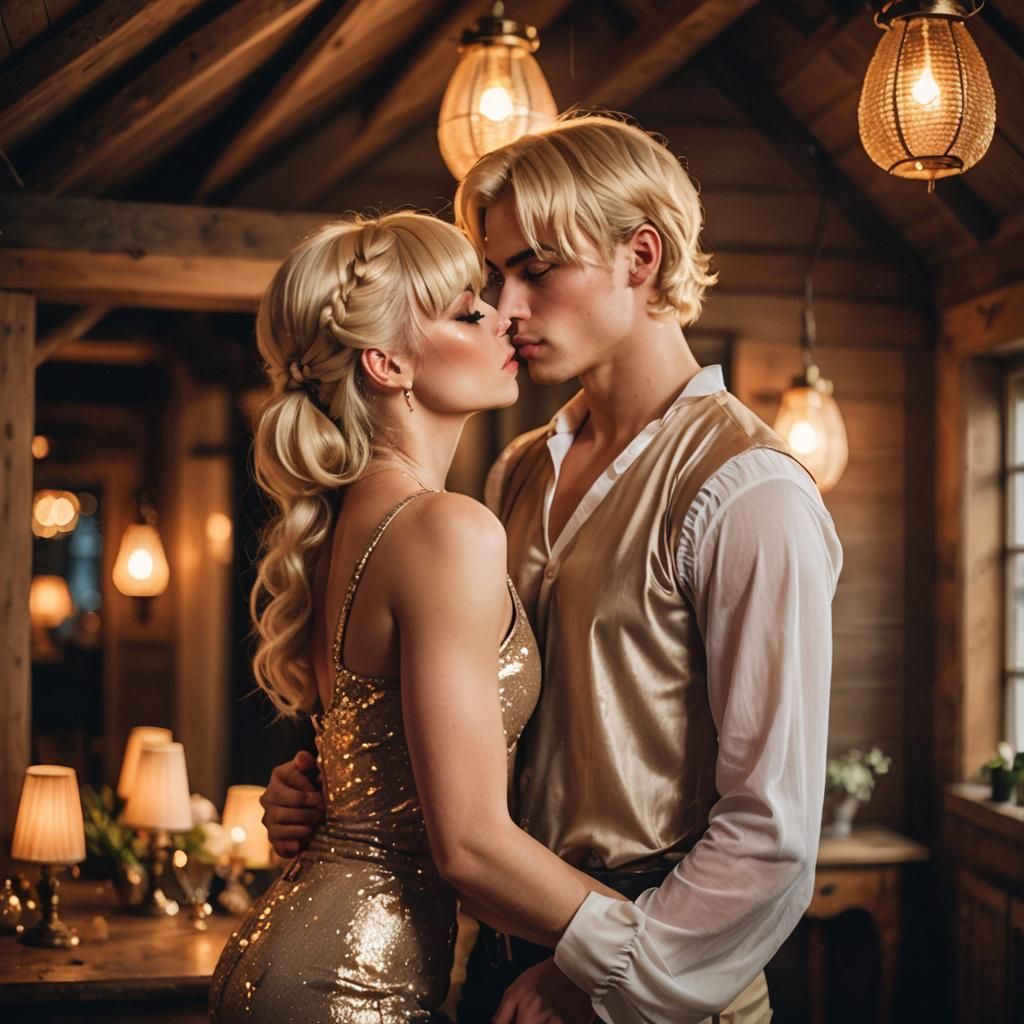 Glamorous Boudoir Photo of Crossdressing Man