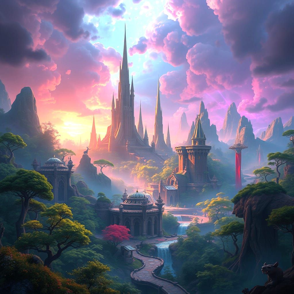 Fantastical Game World Concept Art in Unreal Engine