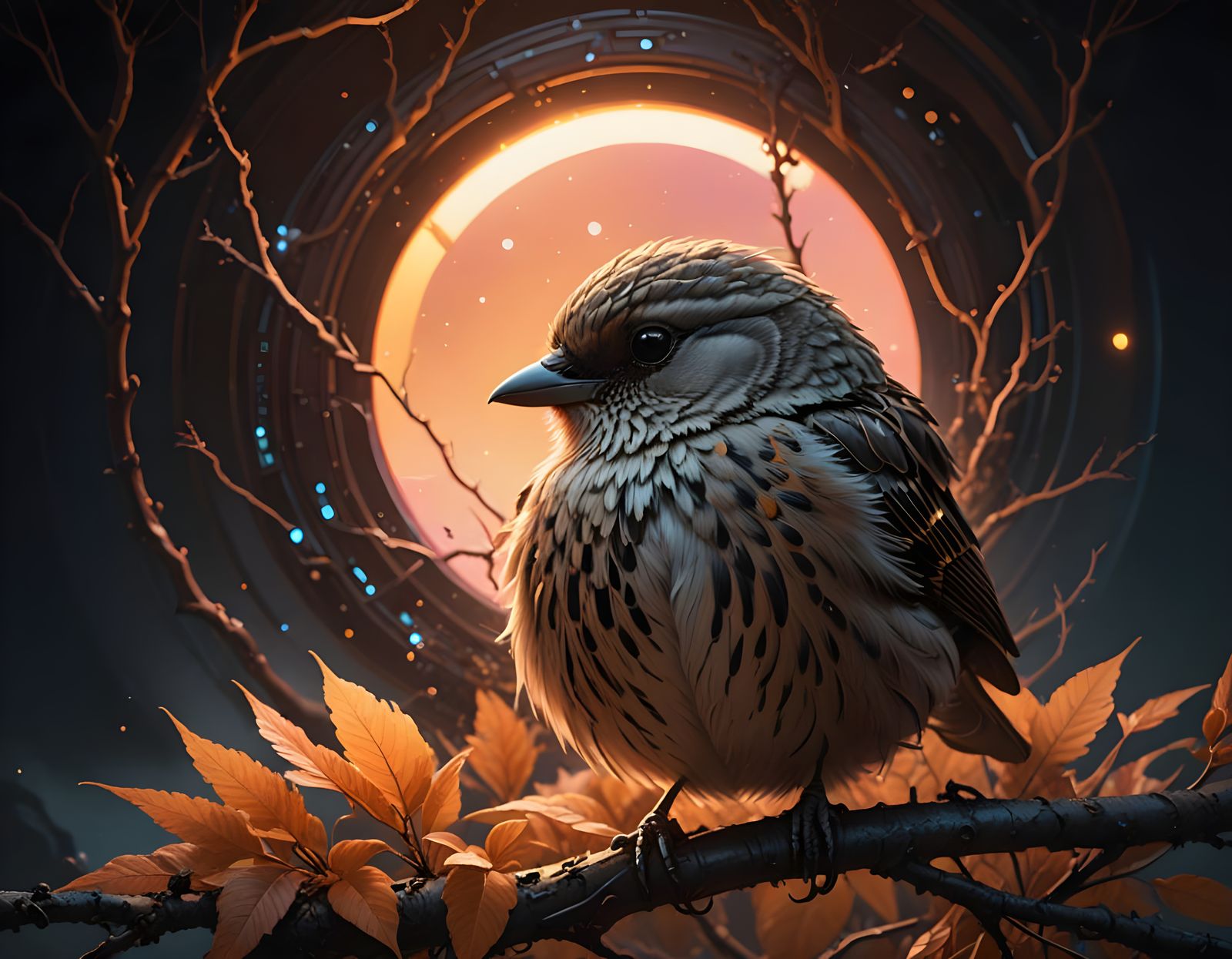 Cosmic Portal in Soft Focus: A Serene and Dreamy Reflection