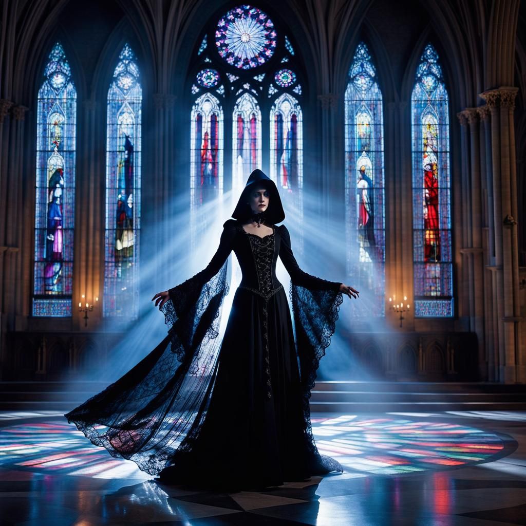 Grim Reaper as Elvira Waltzes in Cathedral
