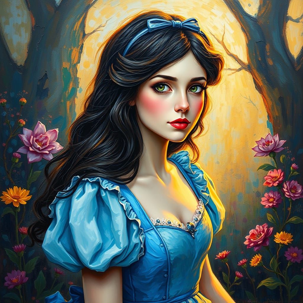 Alice in Wonderland Meets Christine Daae in Neo-Impressionis...