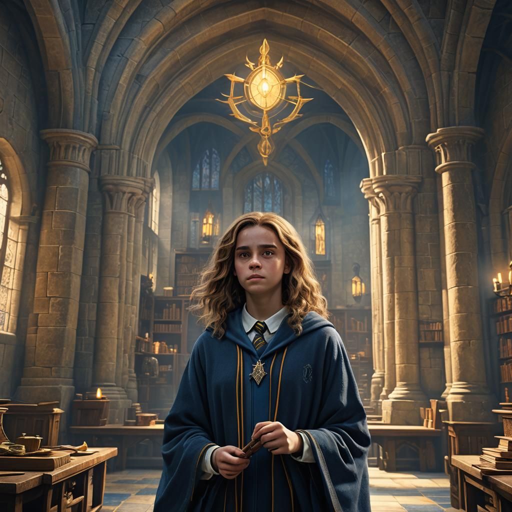 Hermione Granger in Ravenclaw Robes in 3D