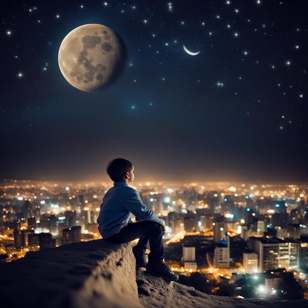 Magical City on the Moon: A Boy's Dream