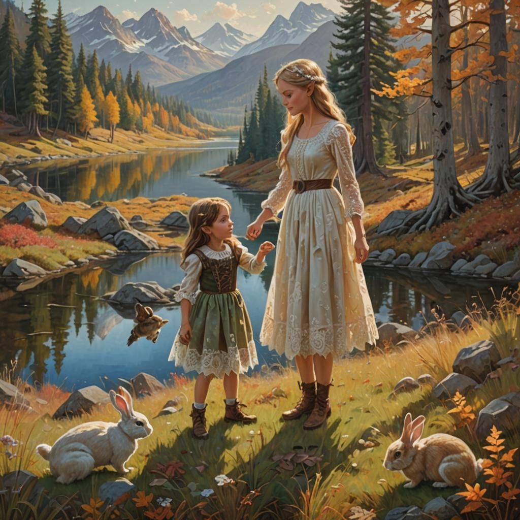 Enchanted Elven Forest: Oil Painting by Gurney