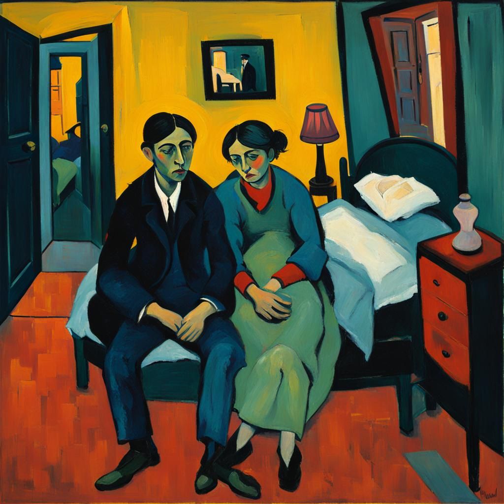 Expressionist Painting: A Lonely Night in Arles