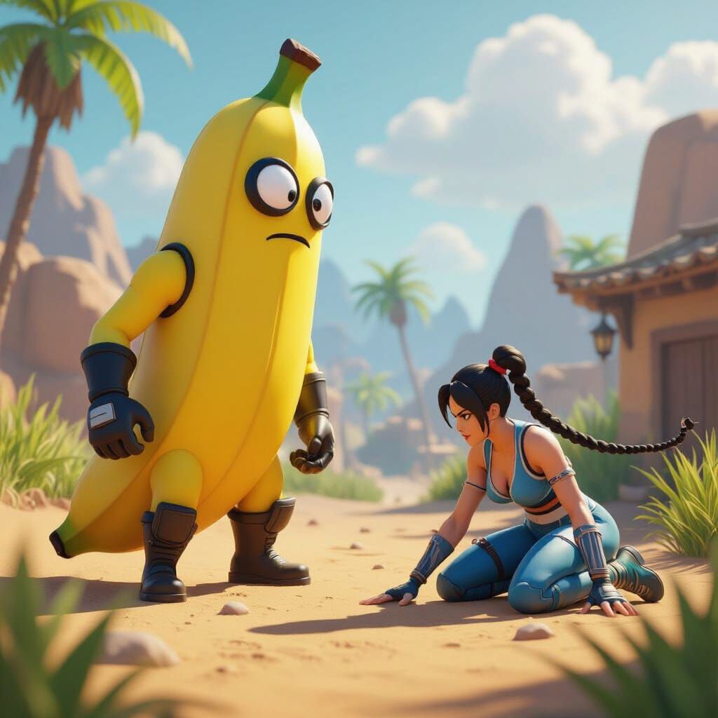 Fortnite Characters in Dramatic Cinematic Lighting