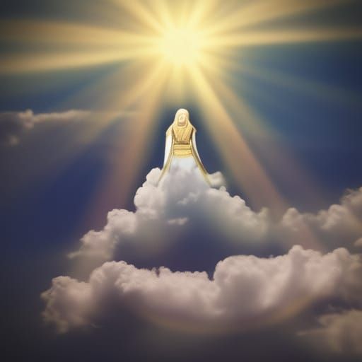 Celestial Female Divinity in Heavenly Sunshine